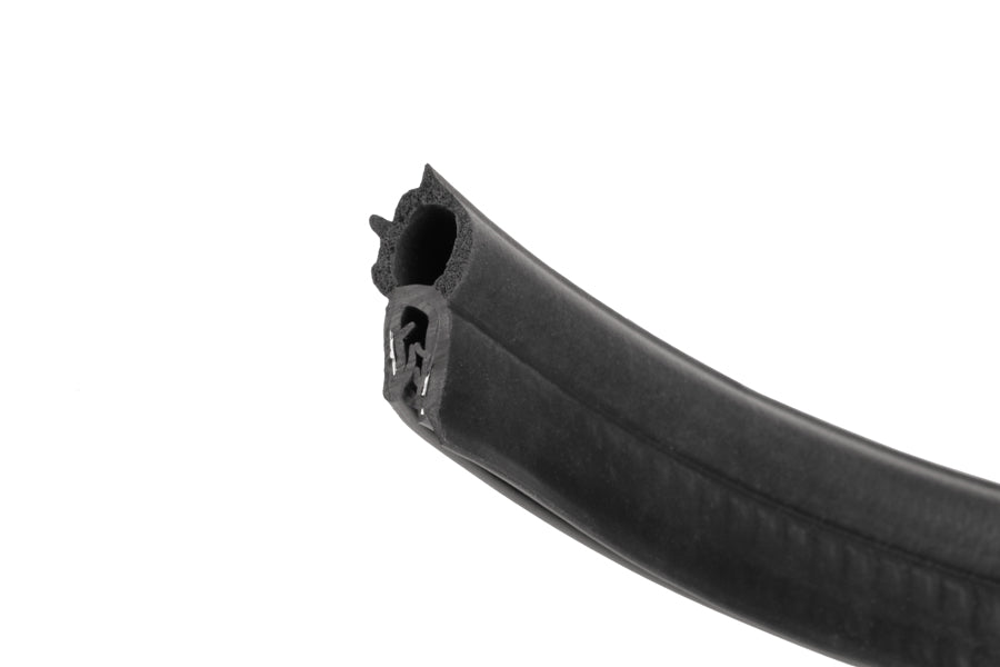 Universal Bulb Seal with rubber covered wire core push-on u-channel