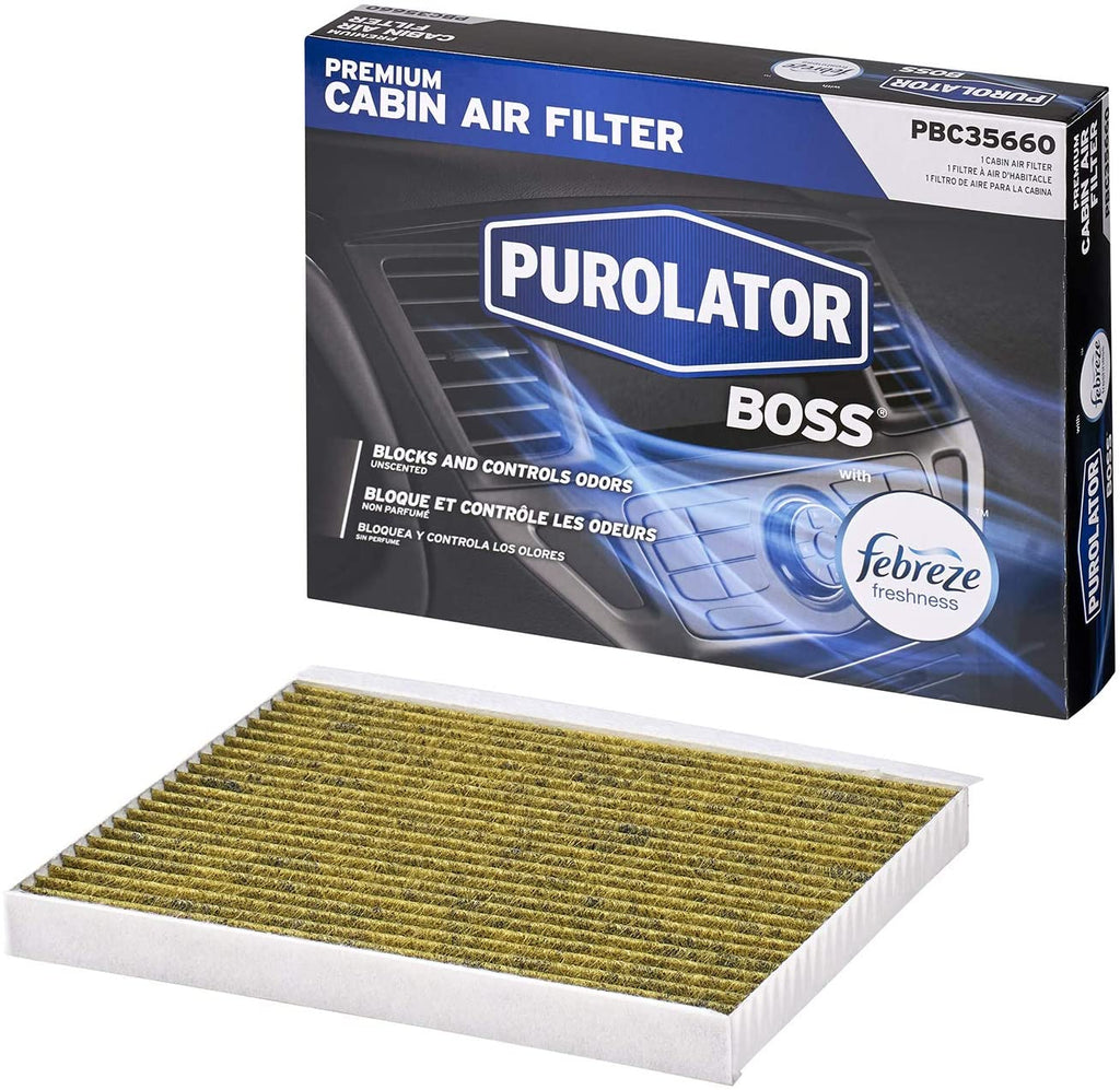 Purolator PBC35660 PurolatorBOSS Premium Cabin Air Filter with Febreze Freshness