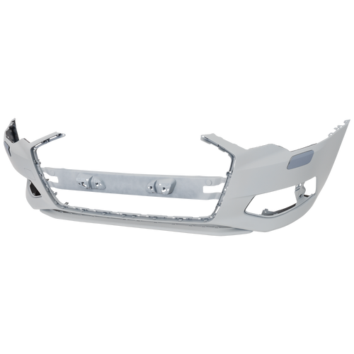 A6 QUATTRO 19-23 FRONT BUMPER COVER, Primed, w/o S-Line Package, w/o Parallel Park Assist Sensor Holes