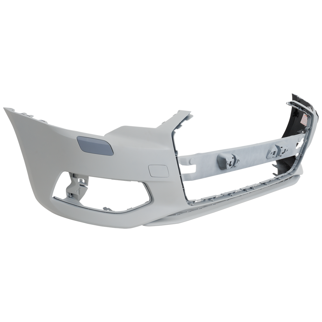 Front Bumper Cover Primed For 2019-2023 Audi A6 Quattro Without S-Line Pkg Without Parallel Park Assist Sensor Holes Replacement RA01030029P