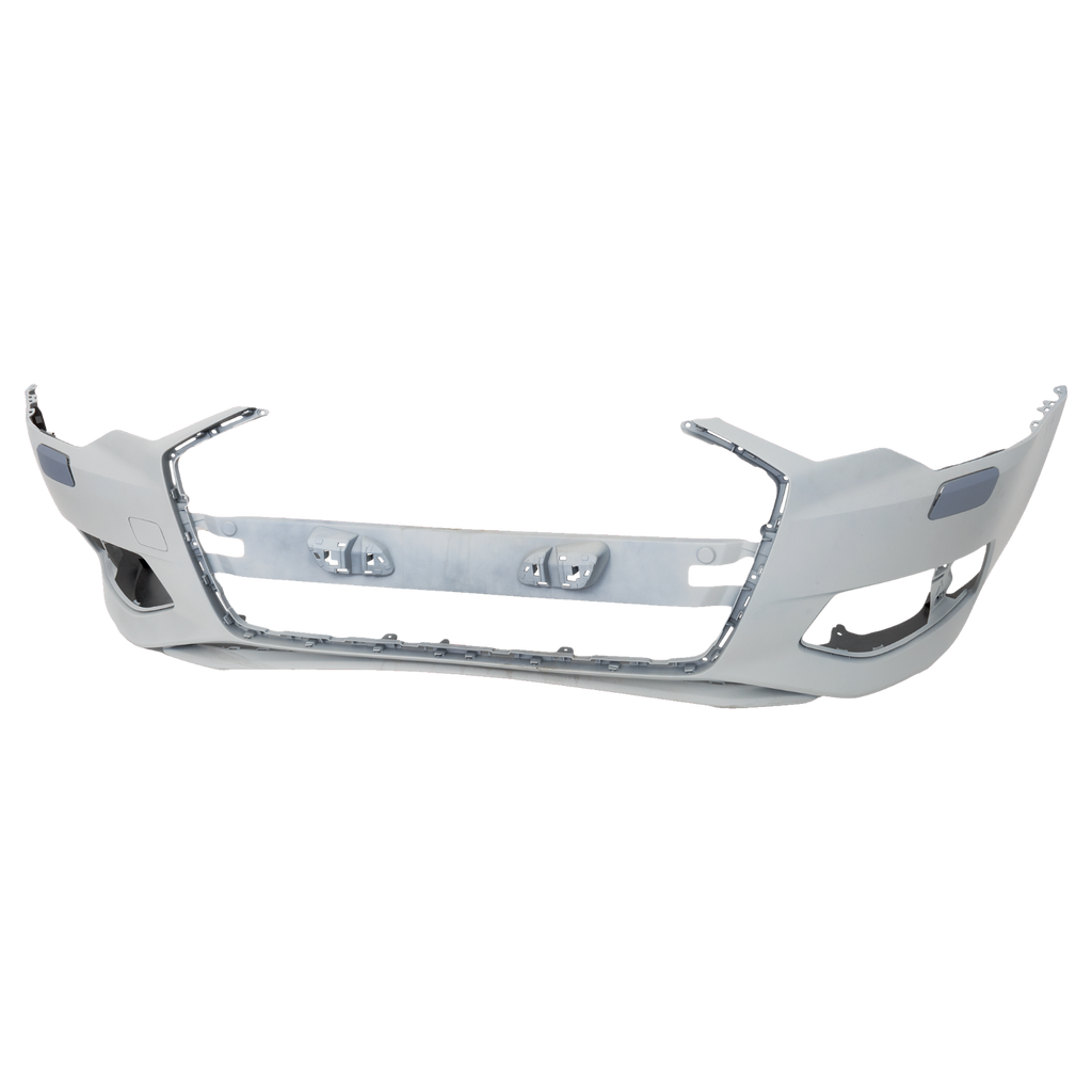 A6 QUATTRO 19-23 FRONT BUMPER COVER, Primed, w/o S-Line Package, w/ Parallel Park Assist Sensor Holes