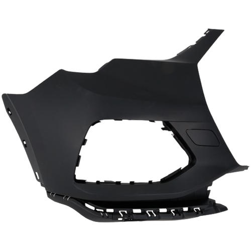 Q3 19-23 FRONT BUMPER END RH, Primed, Assembly, w/o S-Line Package, w/o Parallel Park Assist Sensor, w/o Parking Aid Sensor