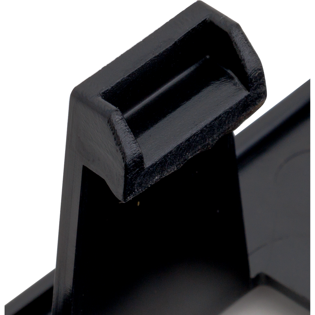 Q3 19-21 FRONT LICENSE PLATE BRACKET, Black, USA Built Vehicle