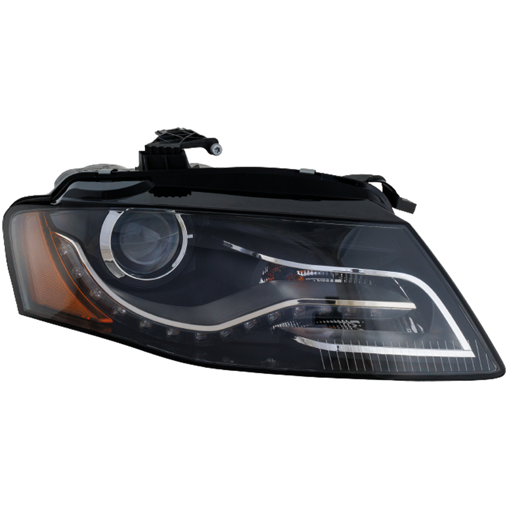 A4/S4 09-10 HEAD LAMP RH, Lens and Housing, HID, w/ HID Kit, w/ Curve Lighting, To 6-21-10, Sedan/Wagon