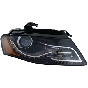 A4/S4 09-10 HEAD LAMP RH, Lens and Housing, HID, w/ HID Kit, w/ Curve Lighting, To 6-21-10, Sedan/Wagon