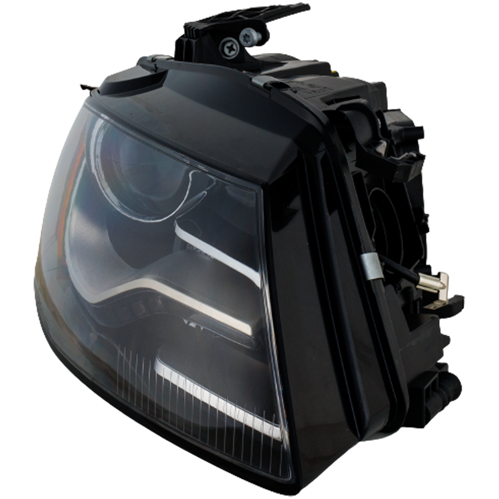 A4/S4 09-10 HEAD LAMP RH, Lens and Housing, HID, w/ HID Kit, w/ Curve Lighting, To 6-21-10, Sedan/Wagon
