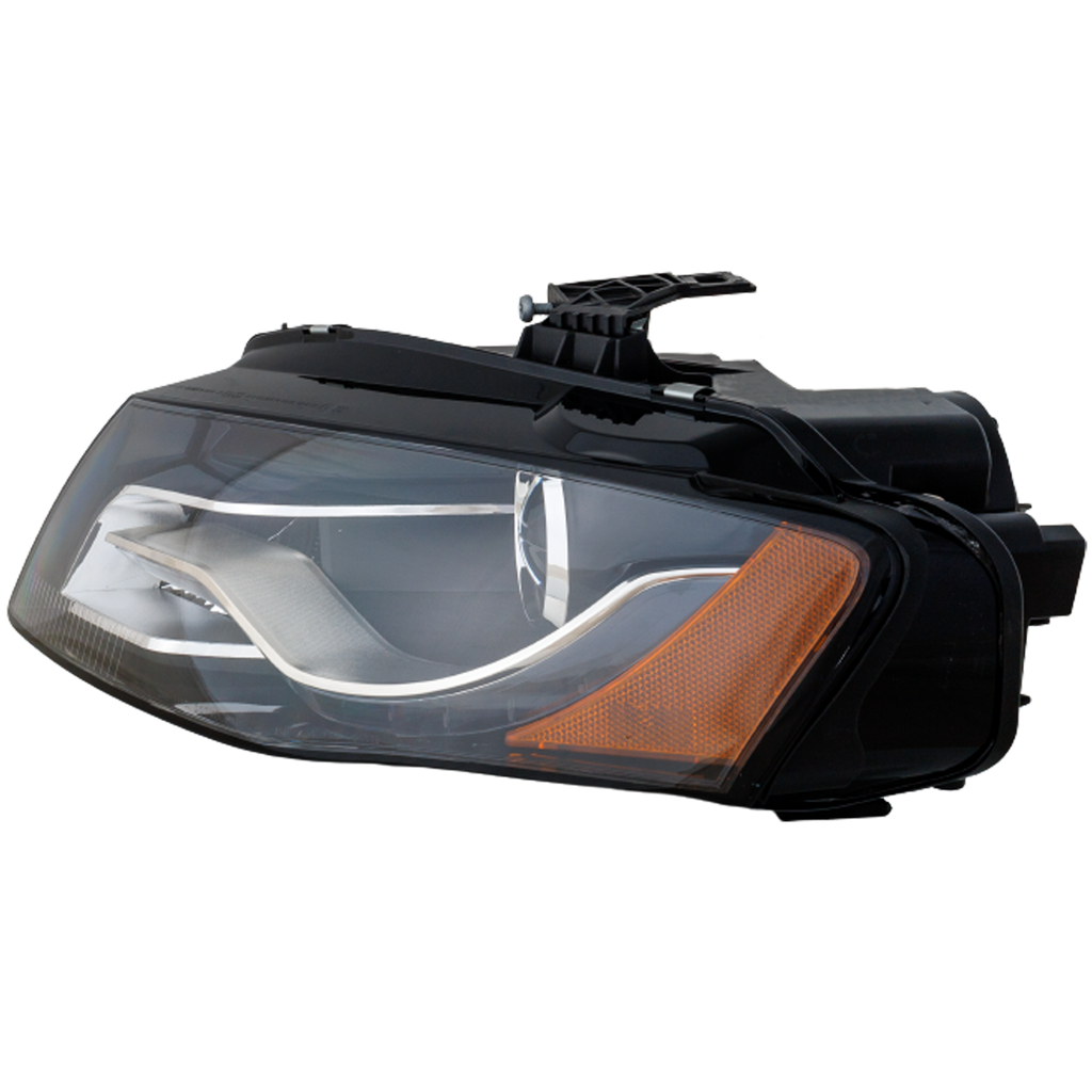 A4/S4 09-10 HEAD LAMP LH, Lens and Housing, HID, w/ HID Kit, w/ Curve Lighting, To 6-21-10, Sedan/Wagon