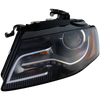 A4/S4 09-10 HEAD LAMP LH, Lens and Housing, HID, w/ HID Kit, w/ Curve Lighting, To 6-21-10, Sedan/Wagon