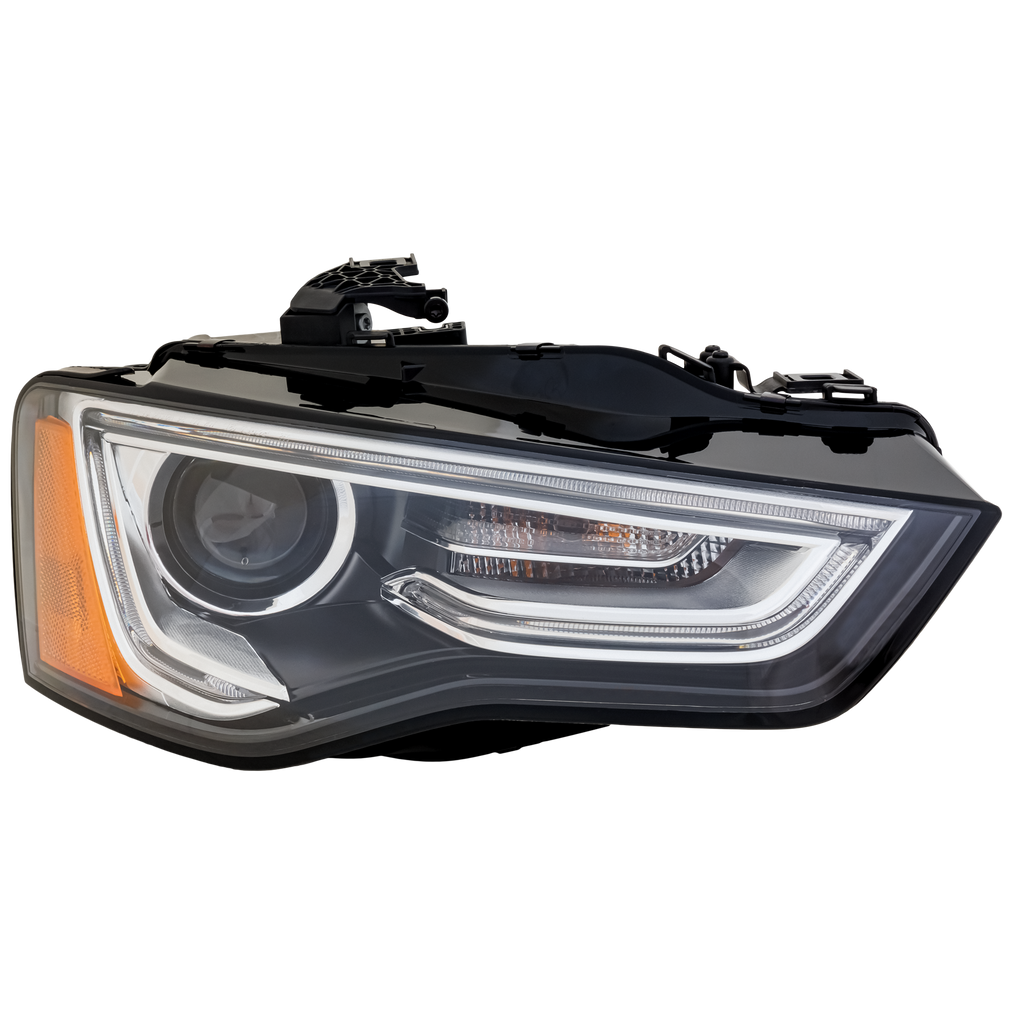 A4/S4 13-16/A5/S5 13-17 HEAD LAMP RH, Lens and Housing, HID, (A4/S4 13-16, Sedan/Wagon), (A5/S5 13-17, Coupe), w/o Curve Lighting, From 5-9-12
