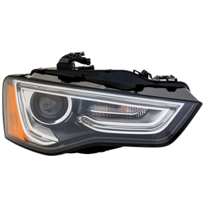 A4/S4 13-16/A5/S5 13-17 HEAD LAMP RH, Lens and Housing, HID, (A4/S4 13-16, Sedan/Wagon), (A5/S5 13-17, Coupe), w/o Curve Lighting, From 5-9-12