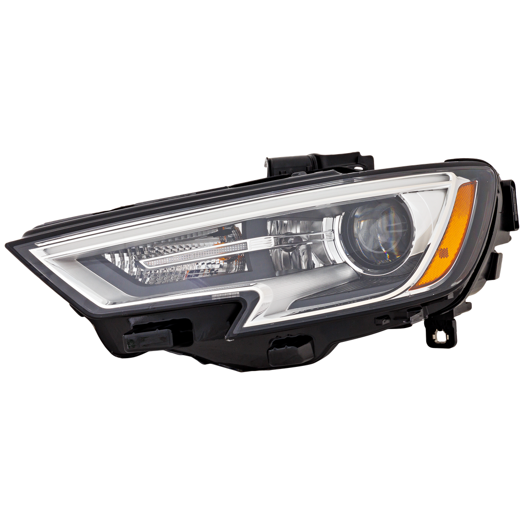 A3/S3 17-20 HEAD LAMP LH, Lens and Housing, HID, w/o HID Kit - CAPA