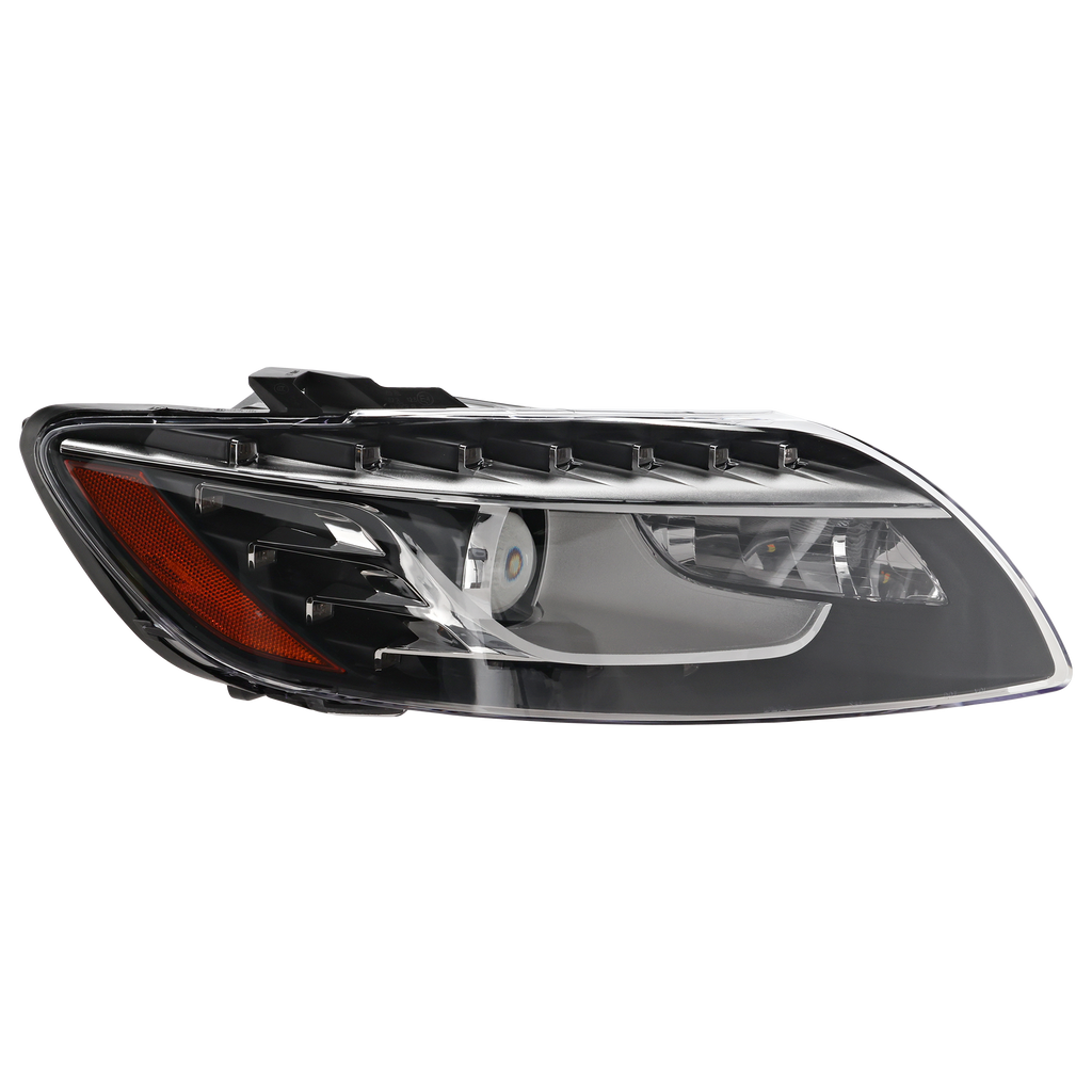 Q7 10-15 HEAD LAMP RH, Lens and Housing, Xenon, w/o Curve Lighting - CAPA