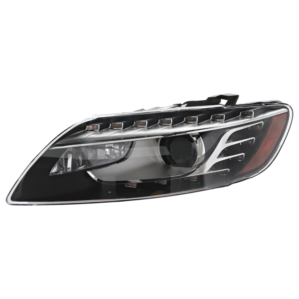 Q7 10-15 HEAD LAMP LH, Lens and Housing, Xenon, w/o Curve Lighting - CAPA