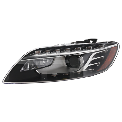 Q7 10-15 HEAD LAMP LH, Lens and Housing, Xenon, w/o Curve Lighting - CAPA