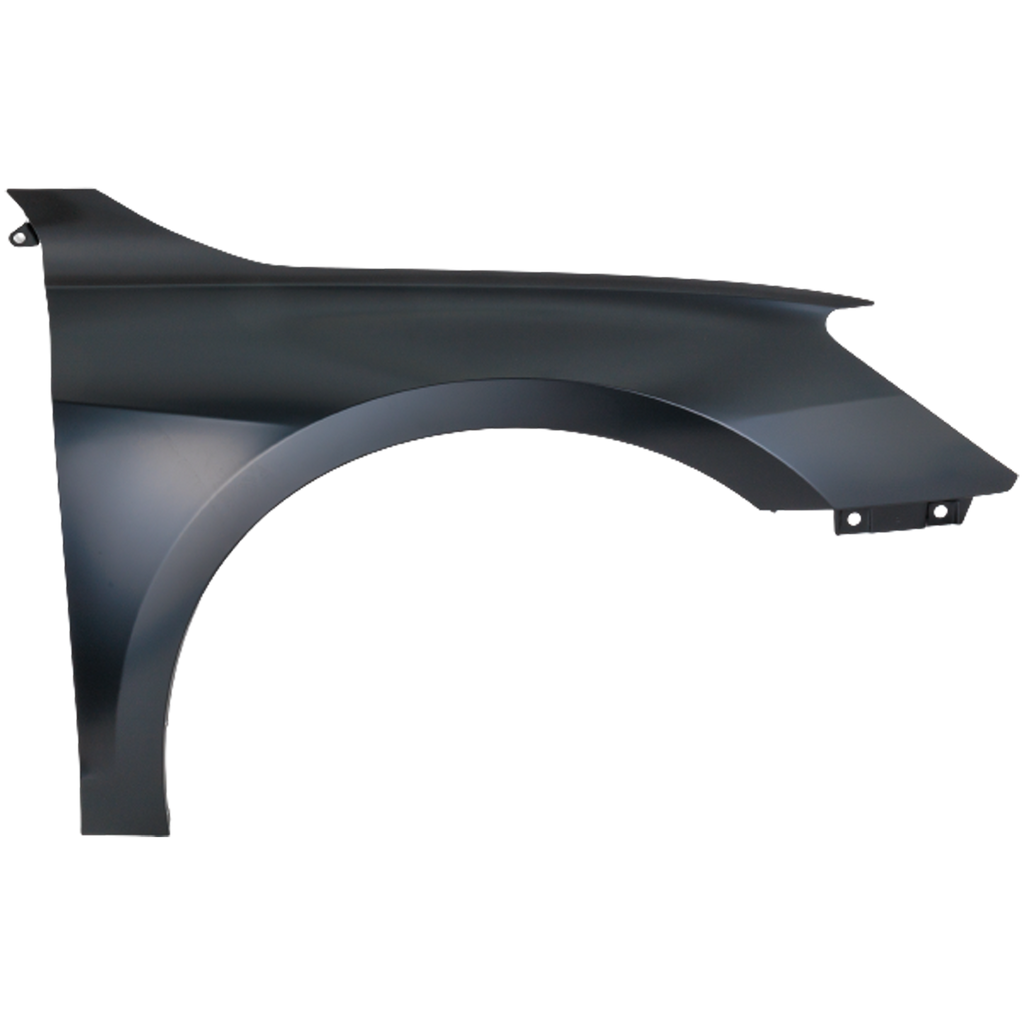 A3/A3 QUATTRO 22-22 FRONT FENDER RH, Black, Steel, w/o Lamp Hole - CAPA