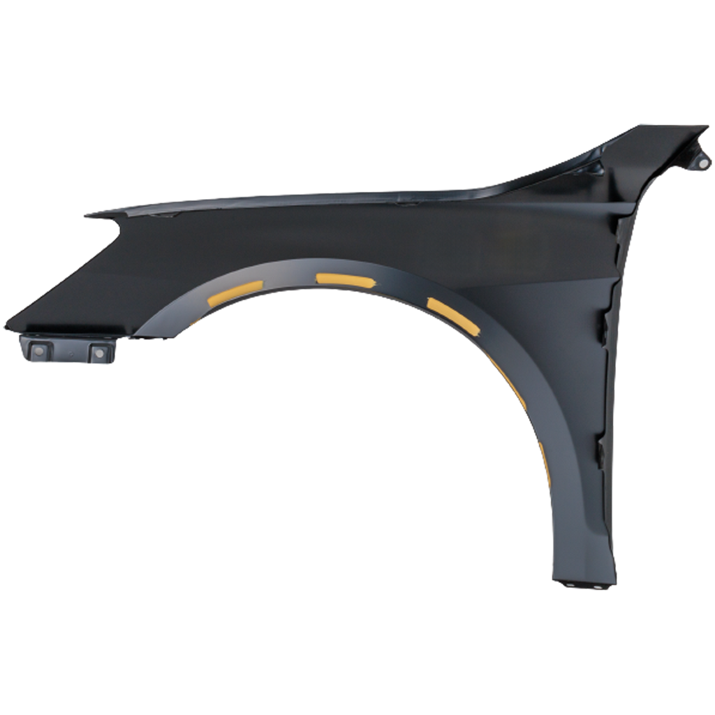 A3/A3 QUATTRO 22-22 FRONT FENDER RH, Black, Steel, w/o Lamp Hole - CAPA