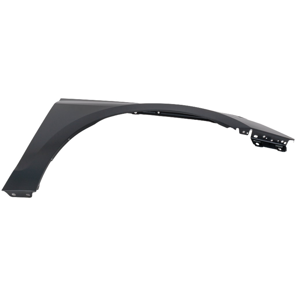 A3/A3 QUATTRO 22-22 FRONT FENDER RH, Black, Steel, w/o Lamp Hole - CAPA