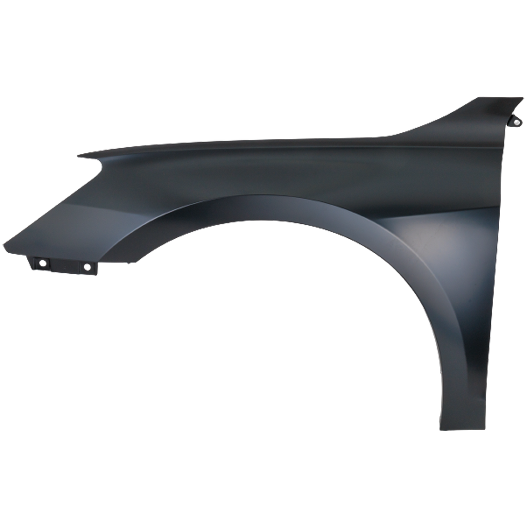 A3/A3 QUATTRO 22-22 FRONT FENDER LH, Black, Steel, w/o Lamp Hole - CAPA