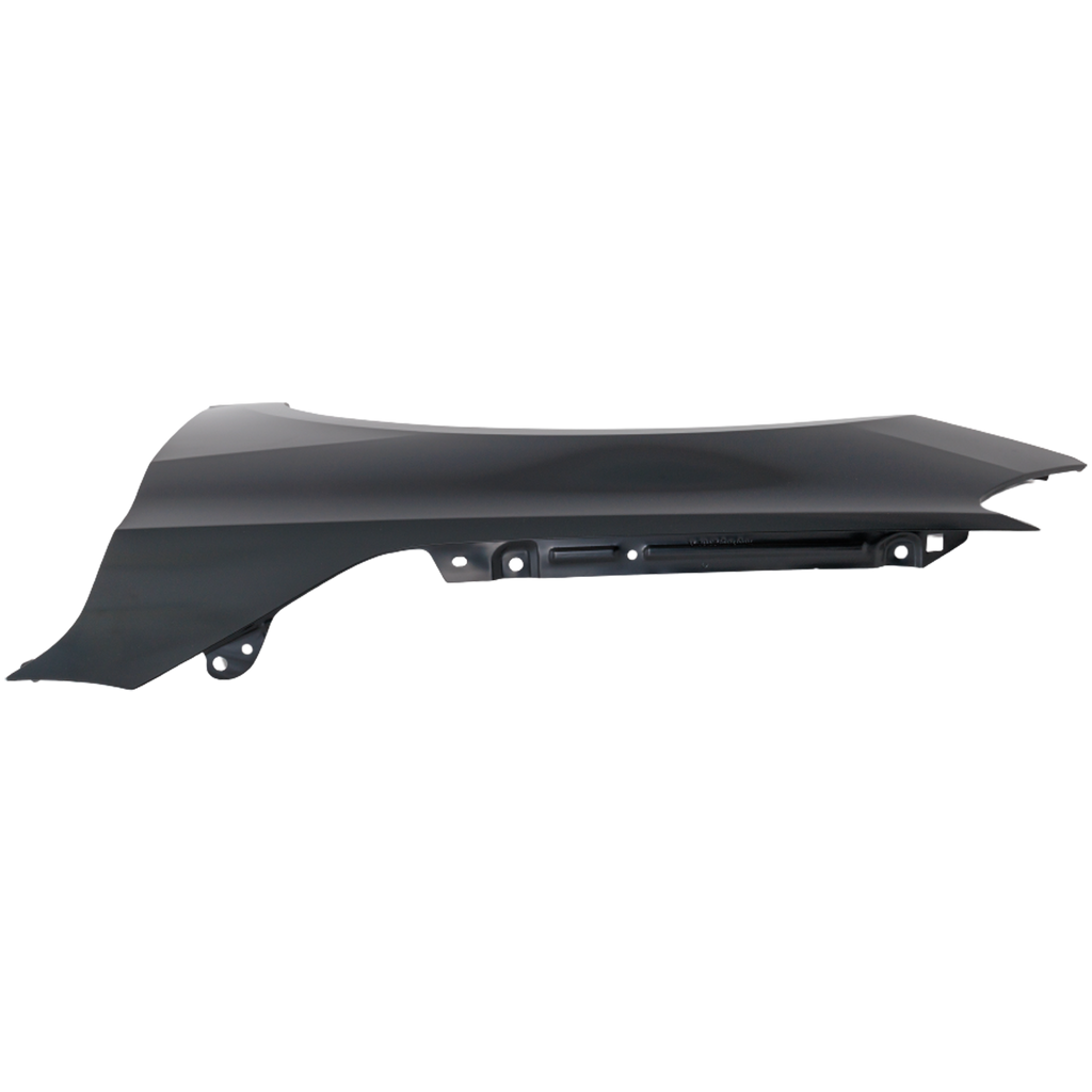 A3/A3 QUATTRO 22-22 FRONT FENDER LH, Black, Steel, w/o Lamp Hole - CAPA