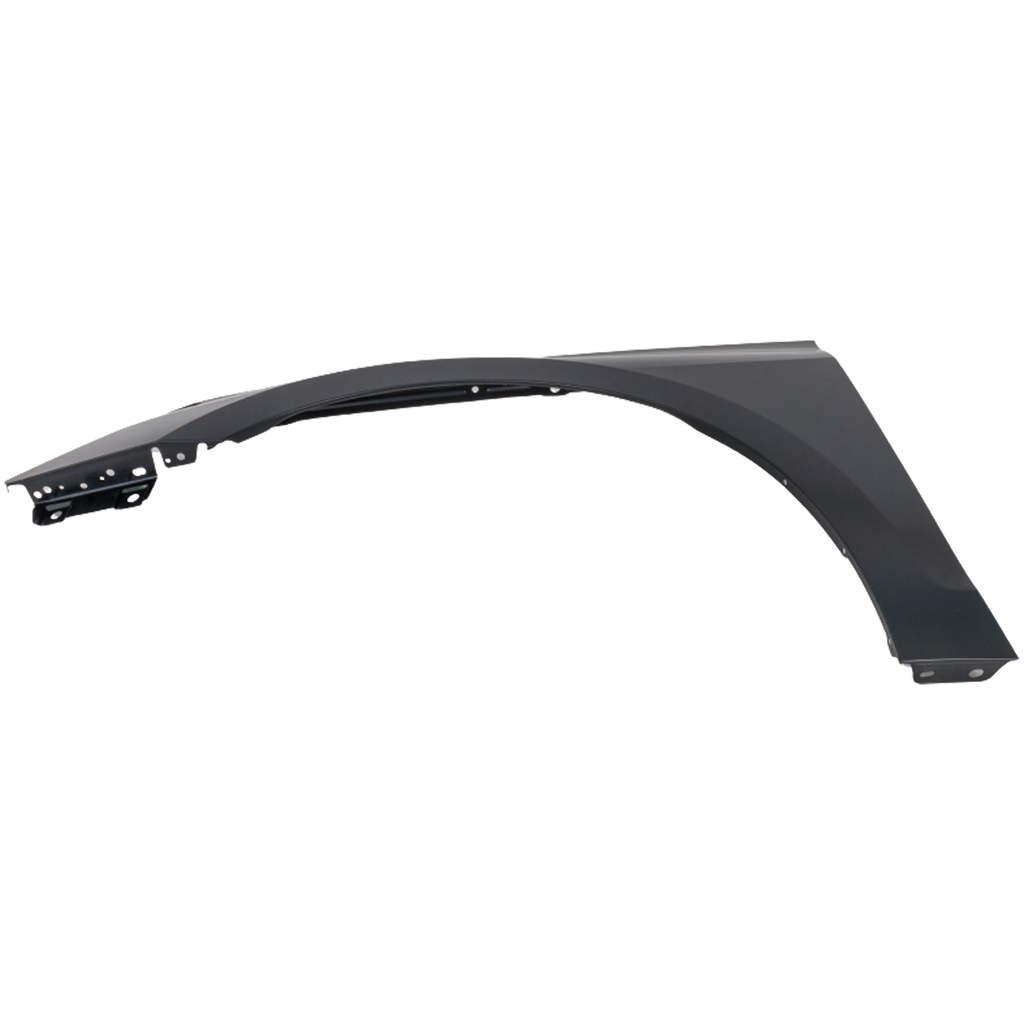 A3/A3 QUATTRO 22-22 FRONT FENDER LH, Black, Steel, w/o Lamp Hole - CAPA