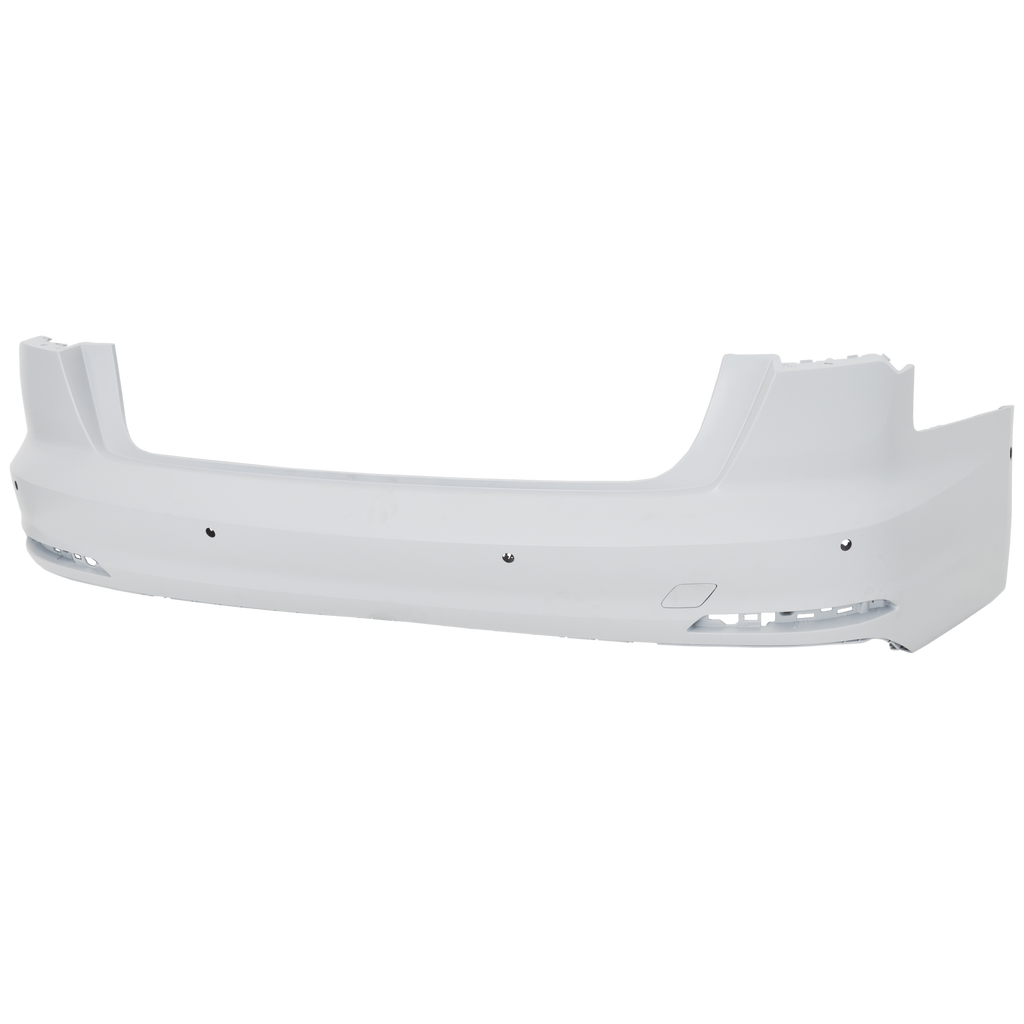 A6 QUATTRO 19-23 REAR BUMPER COVER, Primed, w/o S-Line Pkg, w/ Parallel Park Assist Sensor Holes