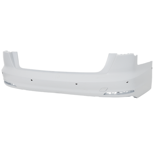 A6 QUATTRO 19-23 REAR BUMPER COVER, Primed, w/o S-Line Pkg, w/ Parallel Park Assist Sensor Holes