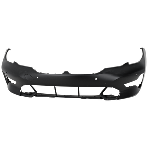 330I 19-22 FRONT BUMPER COVER, Primed, w/o M Sport Package, w/ Park Distance Control Sensor Holes, w/o Park Assist Sensor Holes, Sedan - CAPA
