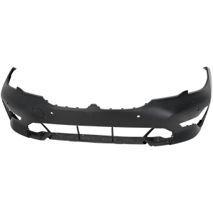 330I 19-22 FRONT BUMPER COVER, Primed, w/o M Sport Package, w/ Park Distance Control Sensor Holes, w/ Park Assist Sensor Holes, Sedan - CAPA