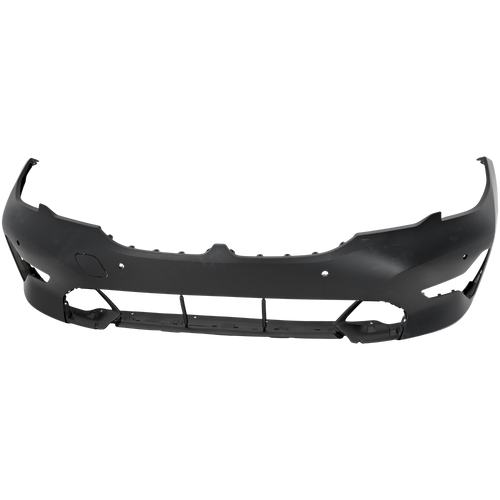 330I 19-22 FRONT BUMPER COVER, Primed, w/o M Sport Package, w/ Park Distance Control Sensor Holes, w/ Park Assist Sensor Holes, Sedan - CAPA