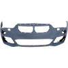 X1 17-19 FRONT BUMPER COVER, Primed, w/ M Package, w/ Headlight Washer Holes, w/o Park Distance Control Sensor Holes