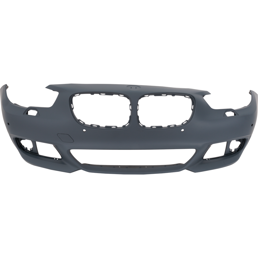 5 SERIES GT 10-17 FRONT BUMPER COVER, Primed, w/ M Package, w/ Park Assist Sensor, w/ Headlight Washer Holes, and w/o Side View Camera