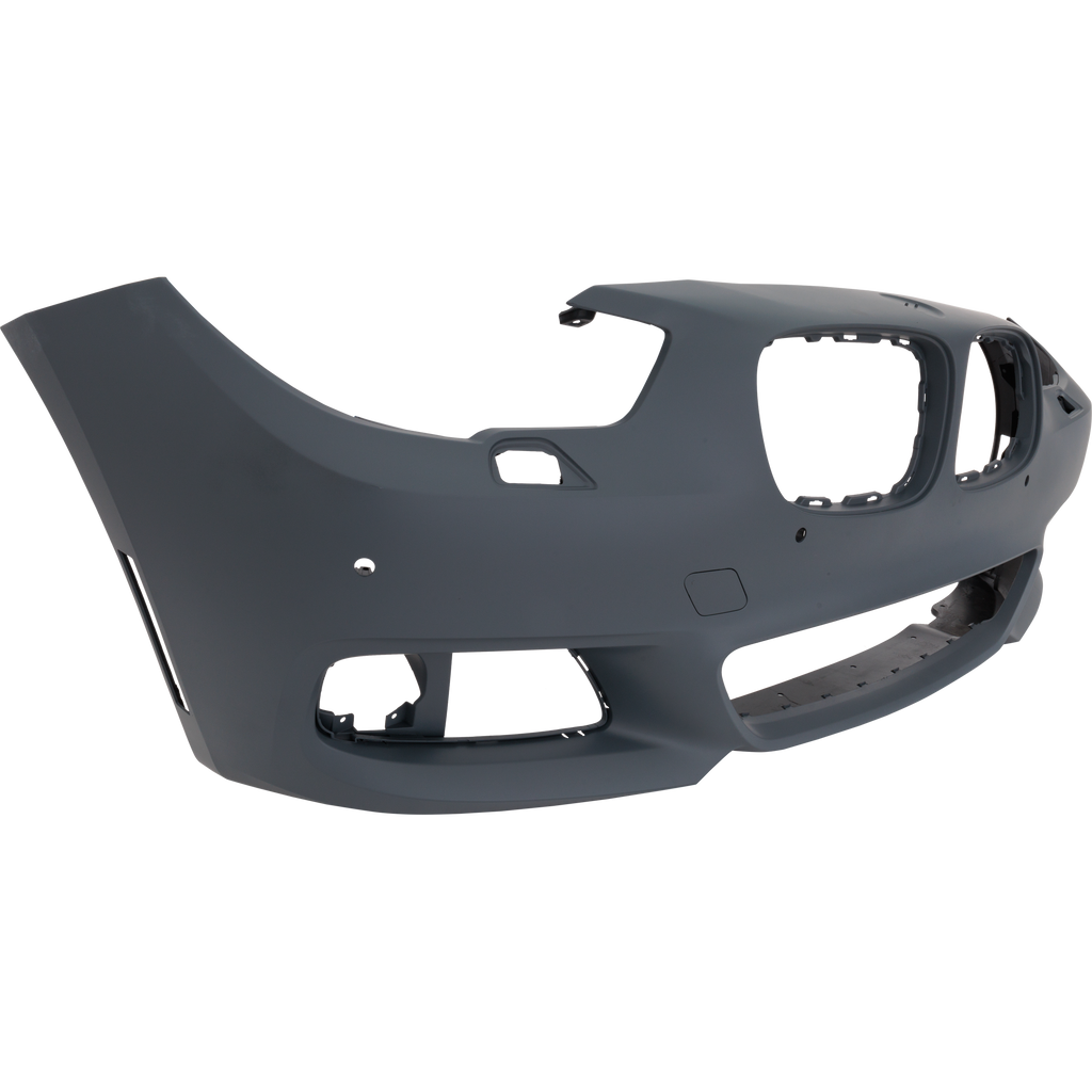 5 SERIES GT 10-17 FRONT BUMPER COVER, Primed, w/ M Package, w/ Park Assist Sensor, w/ Headlight Washer Holes, and w/o Side View Camera