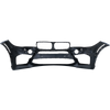 X5 15-18 FRONT BUMPER COVER, Primed, w/ Headlight Washer Holes, w/ Parking Assist Sensor Holes, w/ Park Distance Control Sensor Holes, M Model