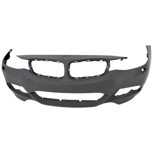 3-SERIES GT 14-19 FRONT BUMPER COVER, Primed, w/ M Sport Pkg, w/ Headlamp Washer Holes, w/o Park Assist Sensor Holes, Park Assist Sensor Holes, and Camera Hole