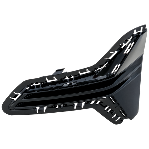 330I 19-22 FRONT BUMPER GRILLE RH, Black, Luxury Line Without M Sport Package, w/o Fog Light Holes, Sedan