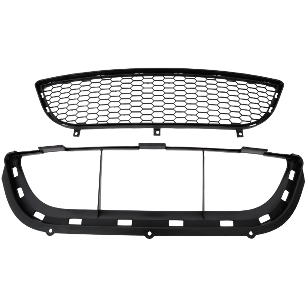 Front Bumper Grille For 2006-2012 BMW 325i Without Adaptive Cruise Control Replacement RB01530076
