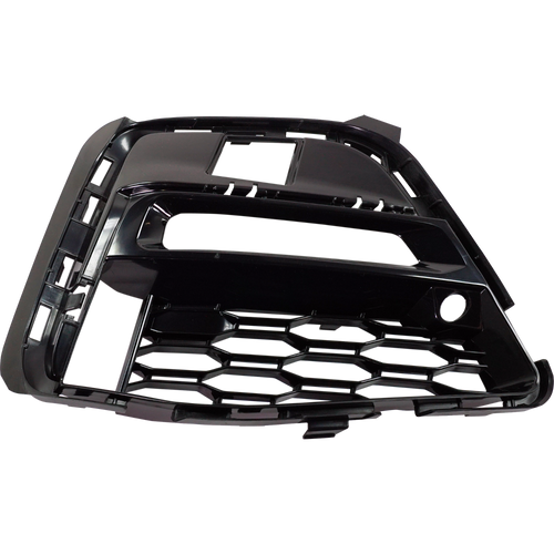 330I 19-22 FRONT BUMPER GRILLE RH, Bright Black, Side, w/ M Sport Package, Sedan