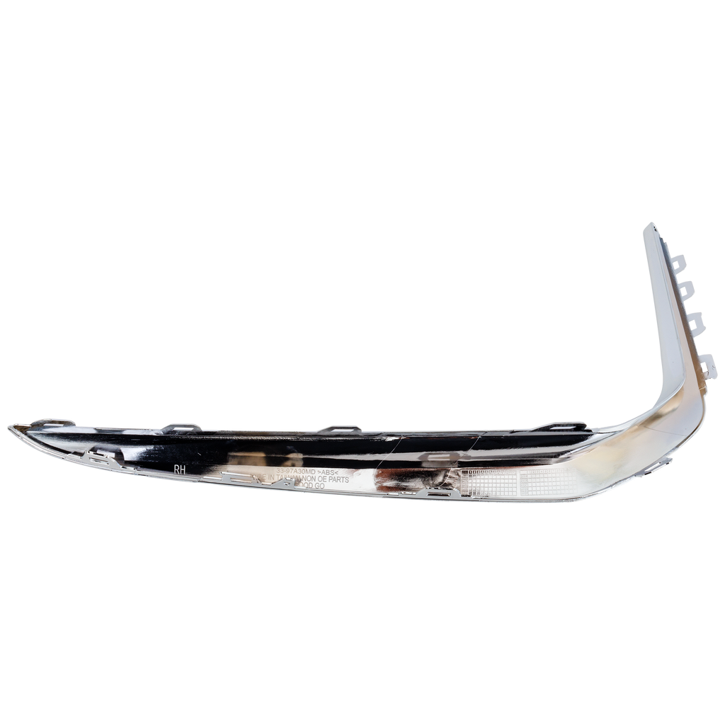 7-SERIES 20-22 FRONT BUMPER MOLDING RH, Lower, Chrome, w/o M Package, w/ Luxury Package, (20-21, Non-Hybrid)/Hybrid Models