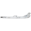330I 19-22 FRONT BUMPER GRILLE MOLDING UPPER RH, Luxury Line w/o M Sport Package, Sedan