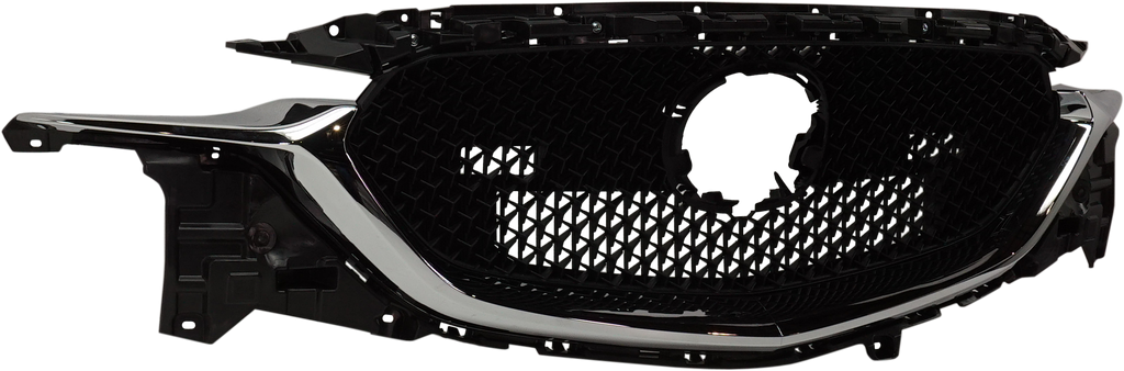 CX5 17-21 GRILLE, Textured Dark Gray, w/ Chome Molding, w/o Smart City Brake System and Radar Cruise Control