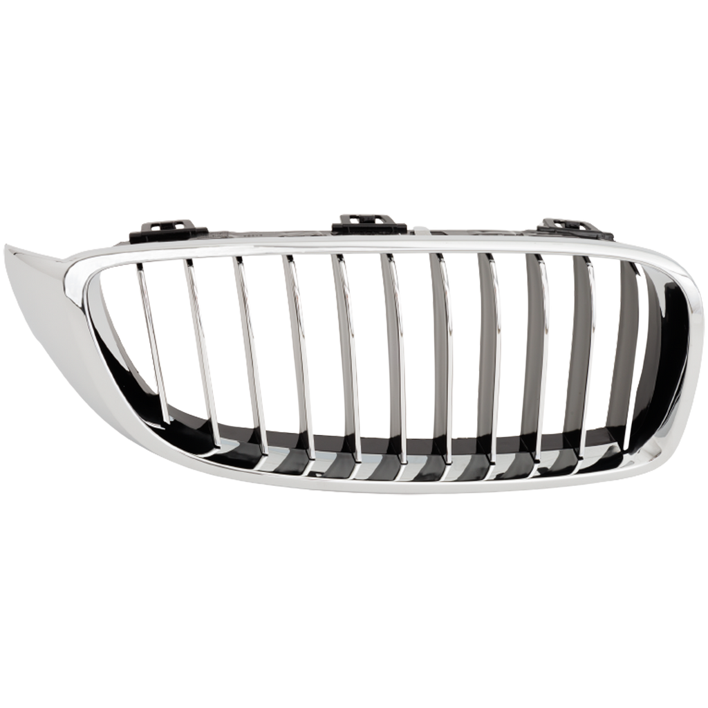 4-SERIES 14-20 GRILLE RH, Chrome Shell with Textured Black, w/ Chrome Molding, Luxury Line Model