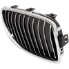 4-SERIES 14-20 GRILLE RH, Chrome Shell with Textured Black, w/ Chrome Molding, Luxury Line Model