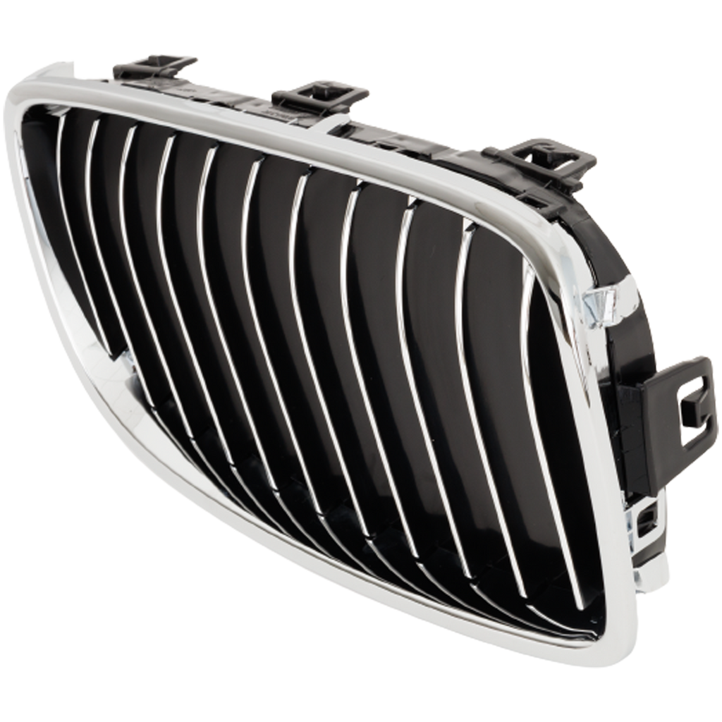 4-SERIES 14-20 GRILLE RH, Chrome Shell with Textured Black, w/ Chrome Molding, Luxury Line Model