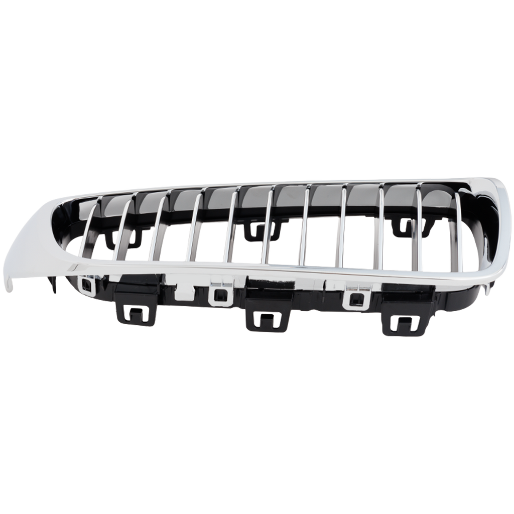 4-SERIES 14-20 GRILLE RH, Chrome Shell with Textured Black, w/ Chrome Molding, Luxury Line Model