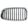 5-SERIES 11-13 GRILLE LH, Chrome Shell with Black Insert, w/o Night Vision, Sedan