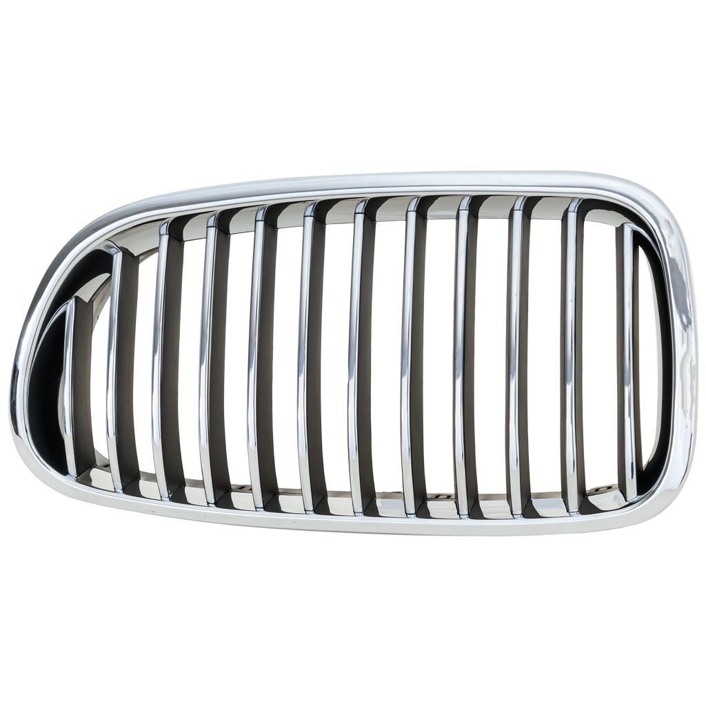 5-SERIES 11-13 GRILLE LH, Chrome Shell with Black Insert, w/o Night Vision, Sedan