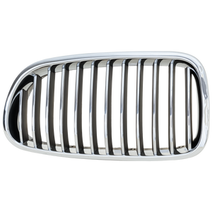 5-SERIES 11-13 GRILLE LH, Chrome Shell with Black Insert, w/o Night Vision, Sedan