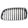 5-SERIES 11-13 GRILLE LH, Chrome Shell with Black Insert, w/o Night Vision, Sedan