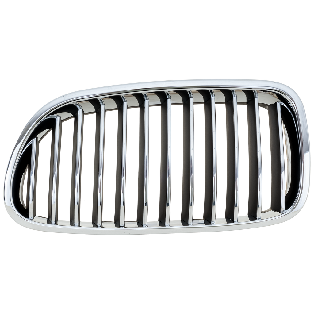 5-SERIES 11-13 GRILLE LH, Chrome Shell with Black Insert, w/o Night Vision, Sedan