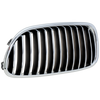 5-SERIES 11-13 GRILLE LH, Chrome Shell with Black Insert, w/o Night Vision, Sedan